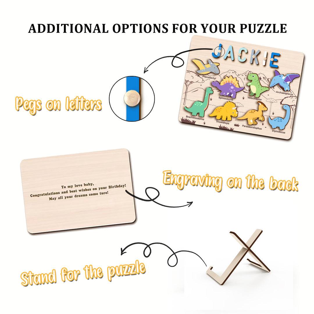 Personalized Dinosaur Name Puzzle