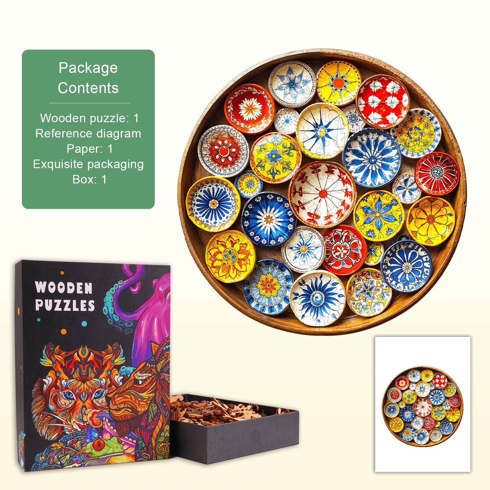 Puzzle en bois de carreaux andalous – Espagne