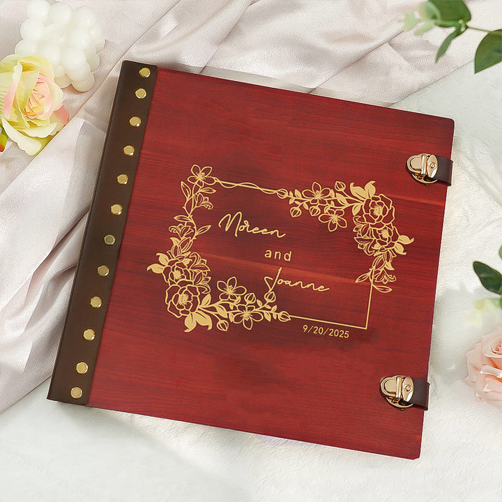 Wedding Photo Album - Wooden Polaroid Photo Album