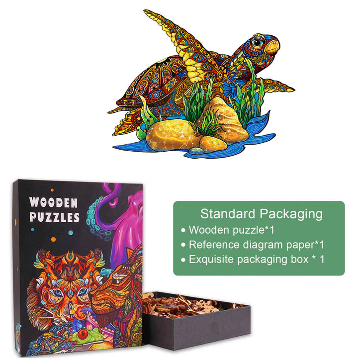 Free Turtle Wooden Jigsaw Puzzle