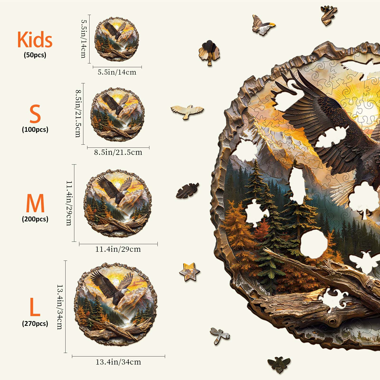 King of the Sky Wooden Jigsaw Puzzle