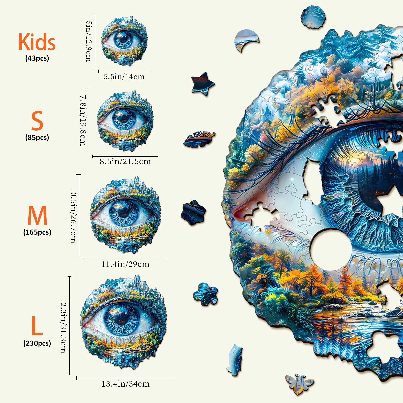 Eye of Nature Wooden Jigsaw Puzzle