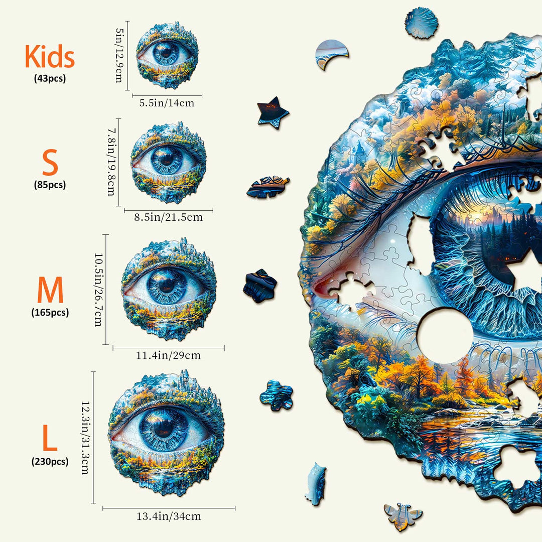 Eye of Nature Wooden Jigsaw Puzzle