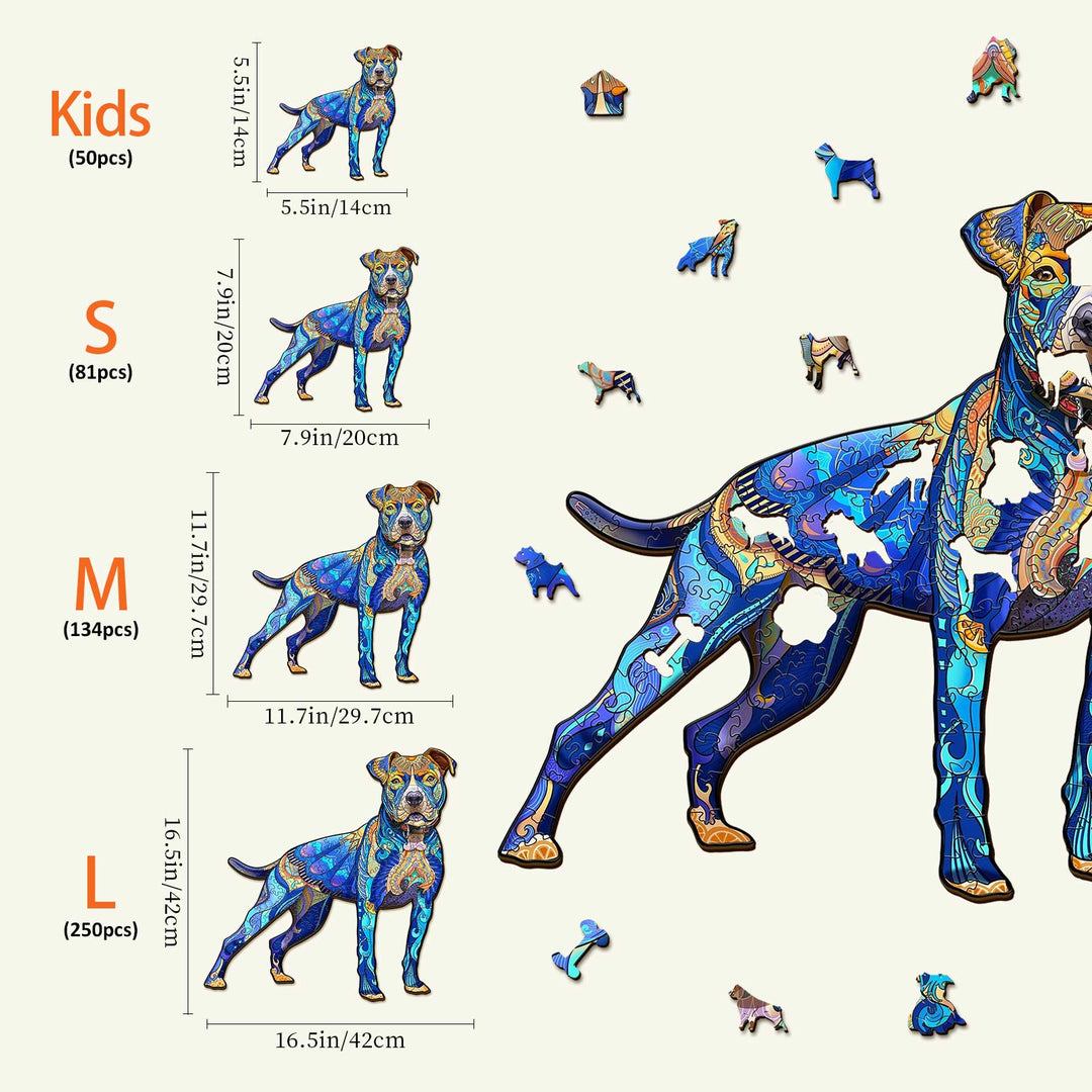Pitbull Wooden Jigsaw Puzzle