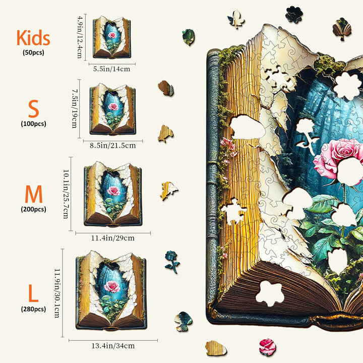 Blühende Geschichte Holzpuzzle