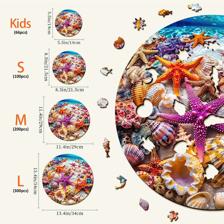 Puzzle en bois étoile de mer