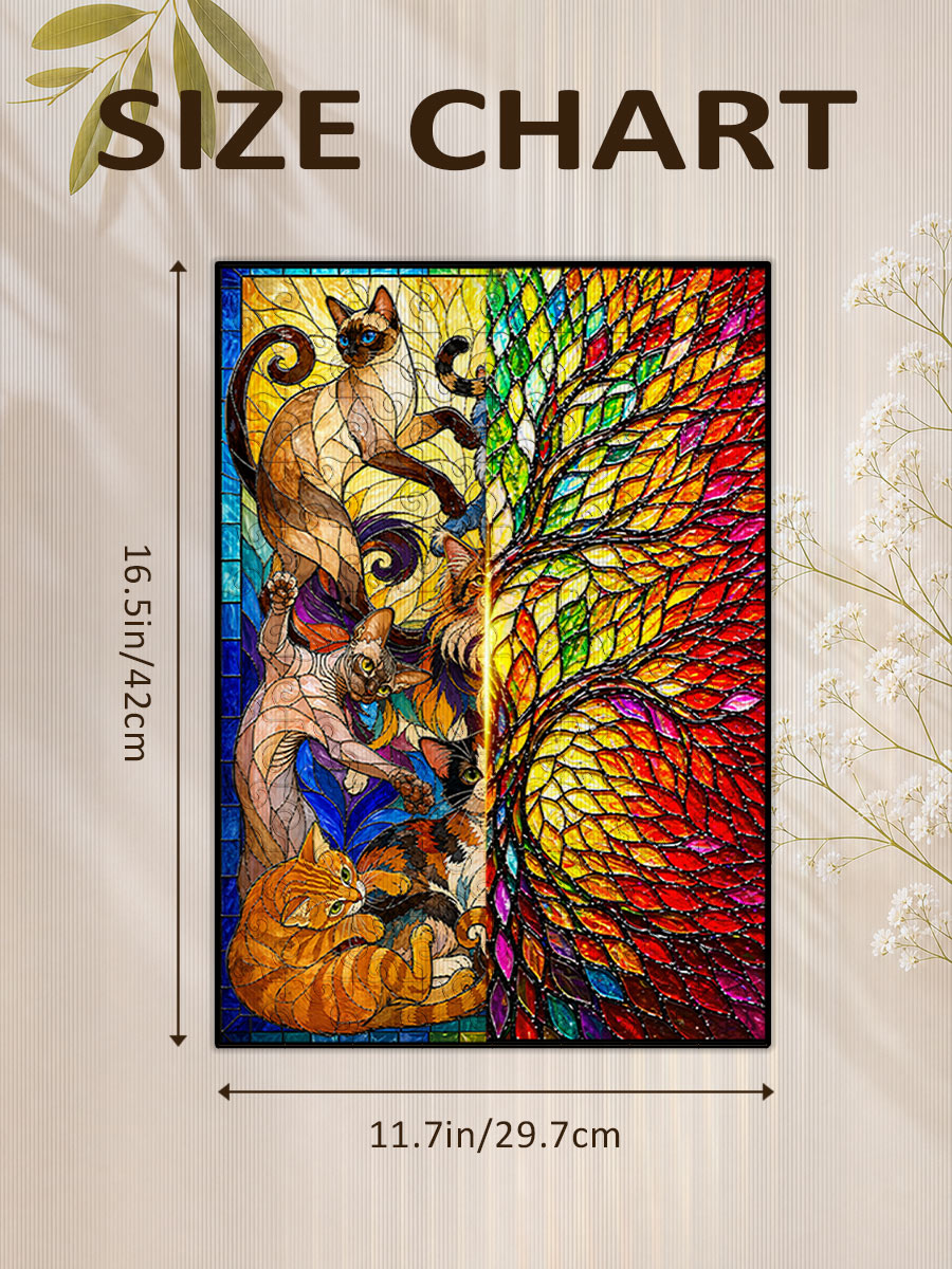 L’arbre de vie est des chats - Puzzle lenticulaire morphing