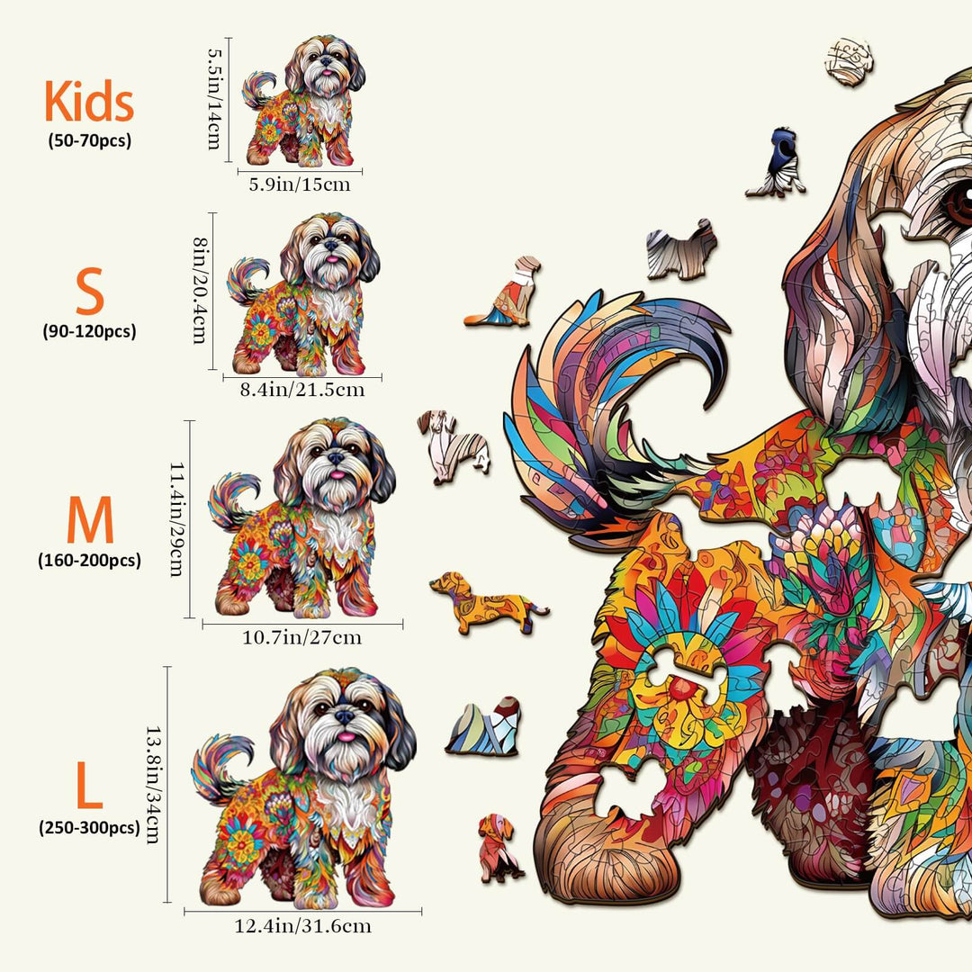 Puzzle en bois Beau Shih Tzu 2