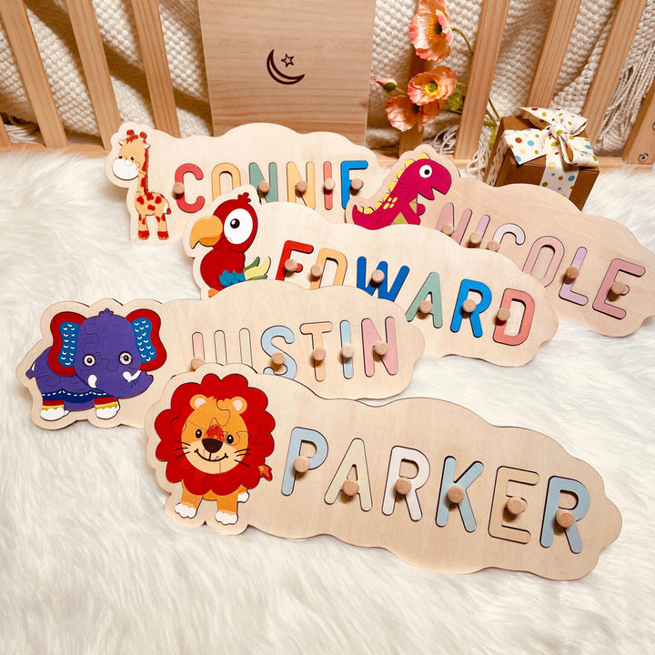 Personalized Baby Name Puzzle And Animal Puzzle