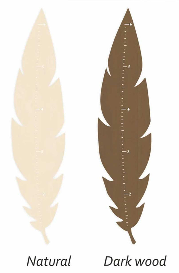 Personalized Wooden Feather Growth Chart Clearance Sale