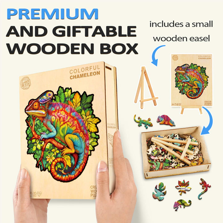 Chameleon Wooden Jigsaw Puzzle