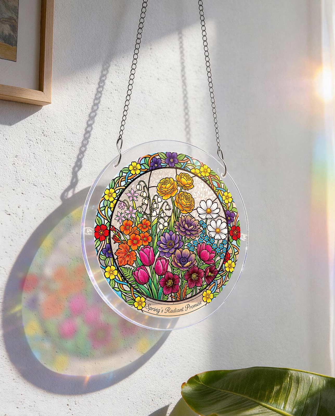 Attrape-soleil puzzle en acrylique - Promesse radieuse du printemps