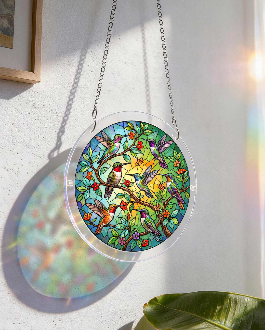 Acryl-Puzzle-Sonnenfänger – Smaragdwald-Prisma