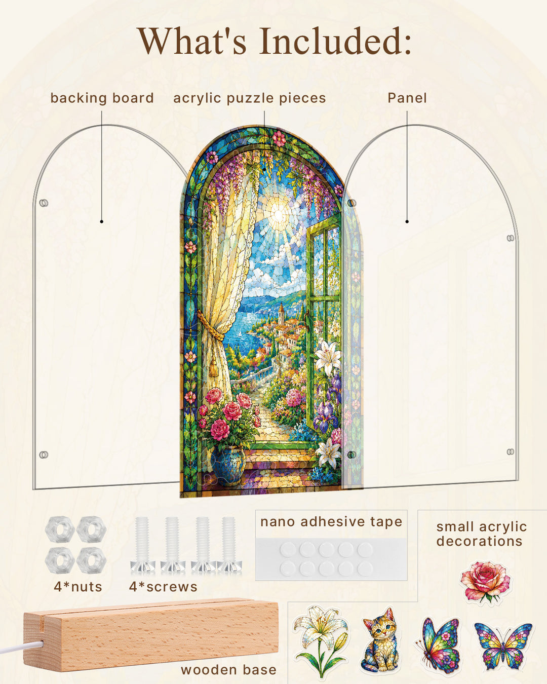 Acrylic Puzzle Landscape Light-Seaside Scenery