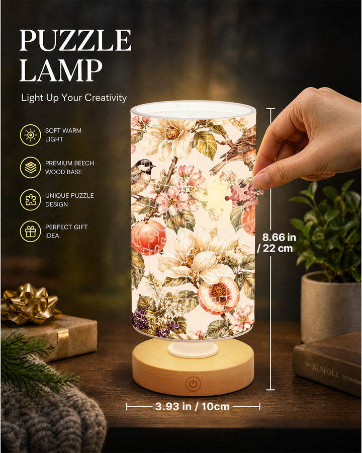 DIY Dimmable Acrylic Puzzle Lamp -Harvest Garden Birds