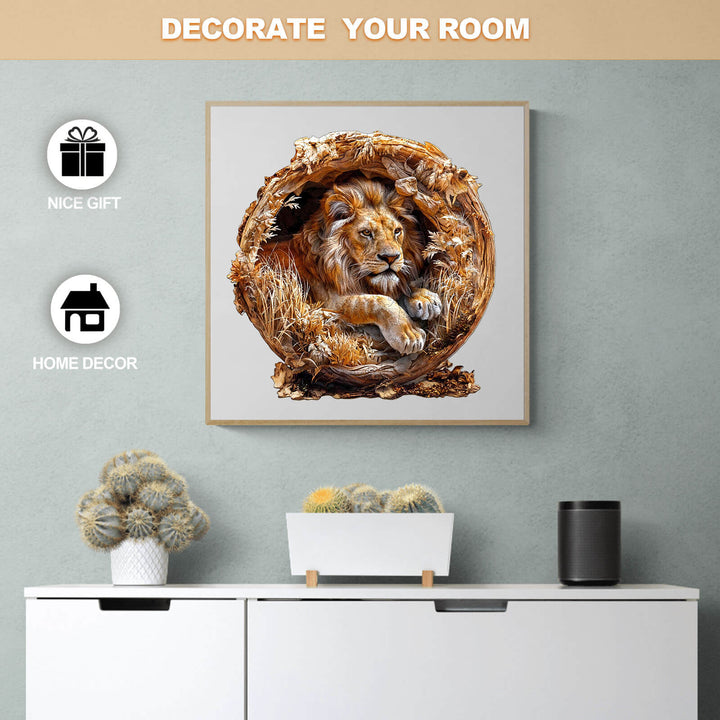 3D Lion Wooden Jigsaw Puzzle