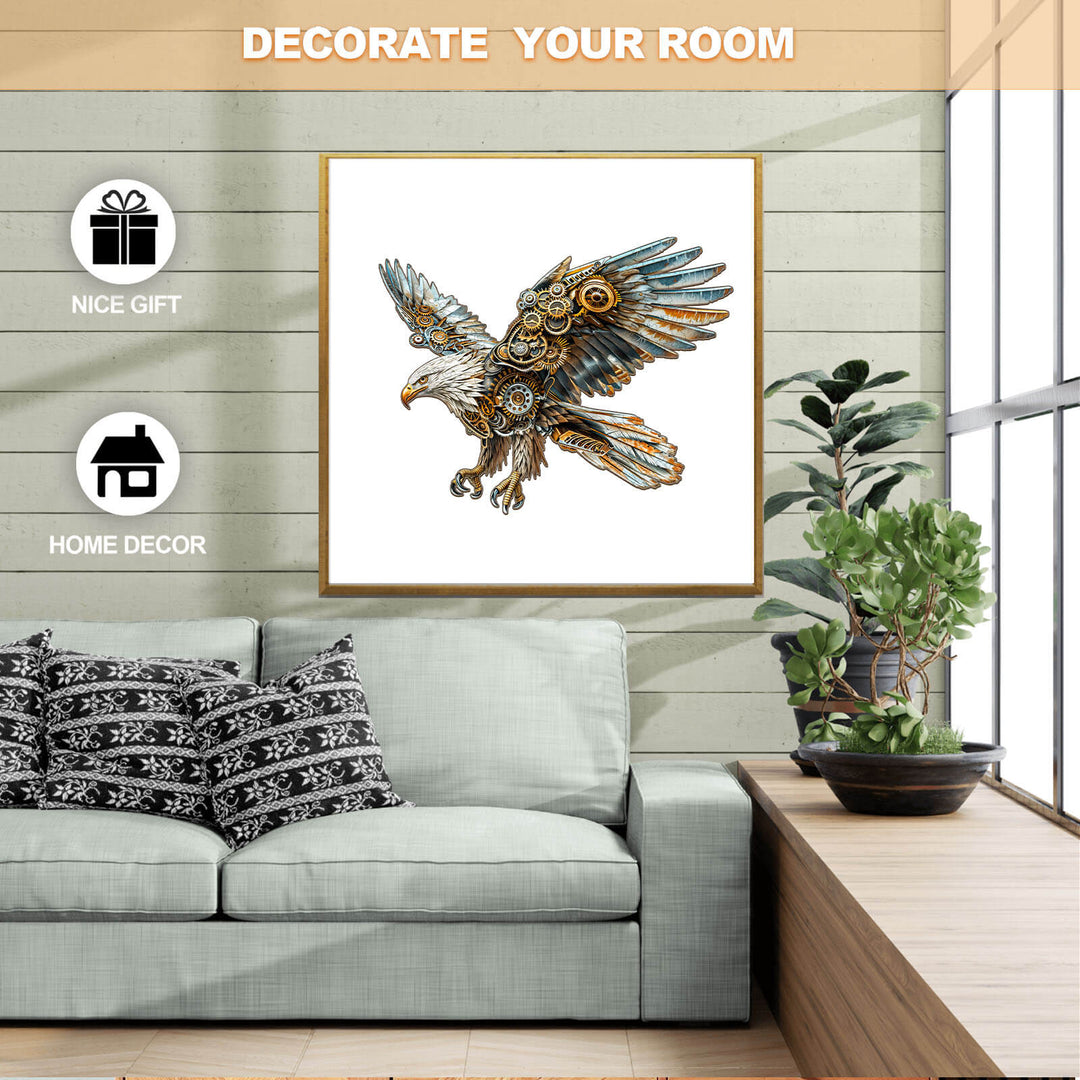 Mechanical Eagle Wooden Jigsaw Puzzle - Woodbests