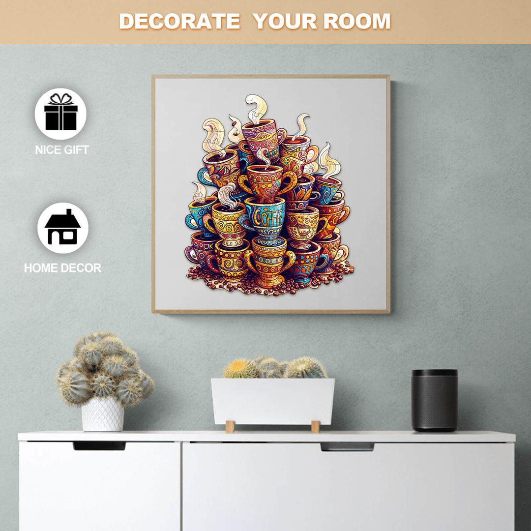 Coffee Dreams  Wooden Jigsaw Puzzle