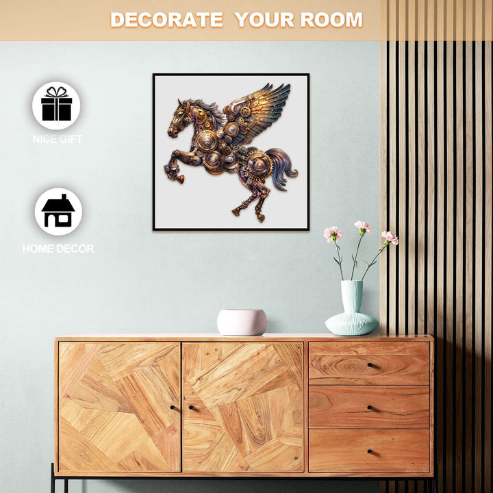 Mechanical Pegasus Wooden Jigsaw Puzzle