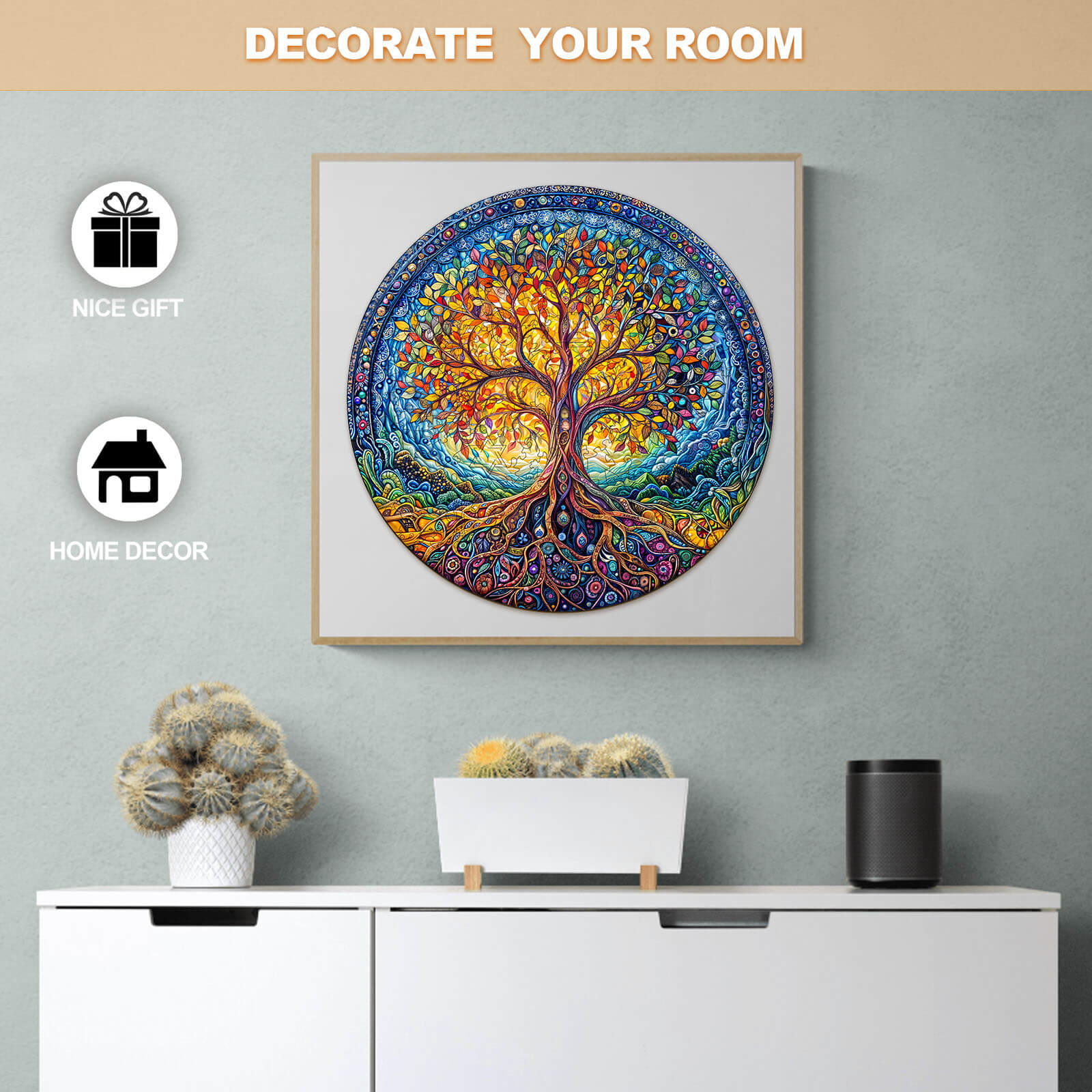 Natural Tree of Life Wooden Jigsaw Puzzle