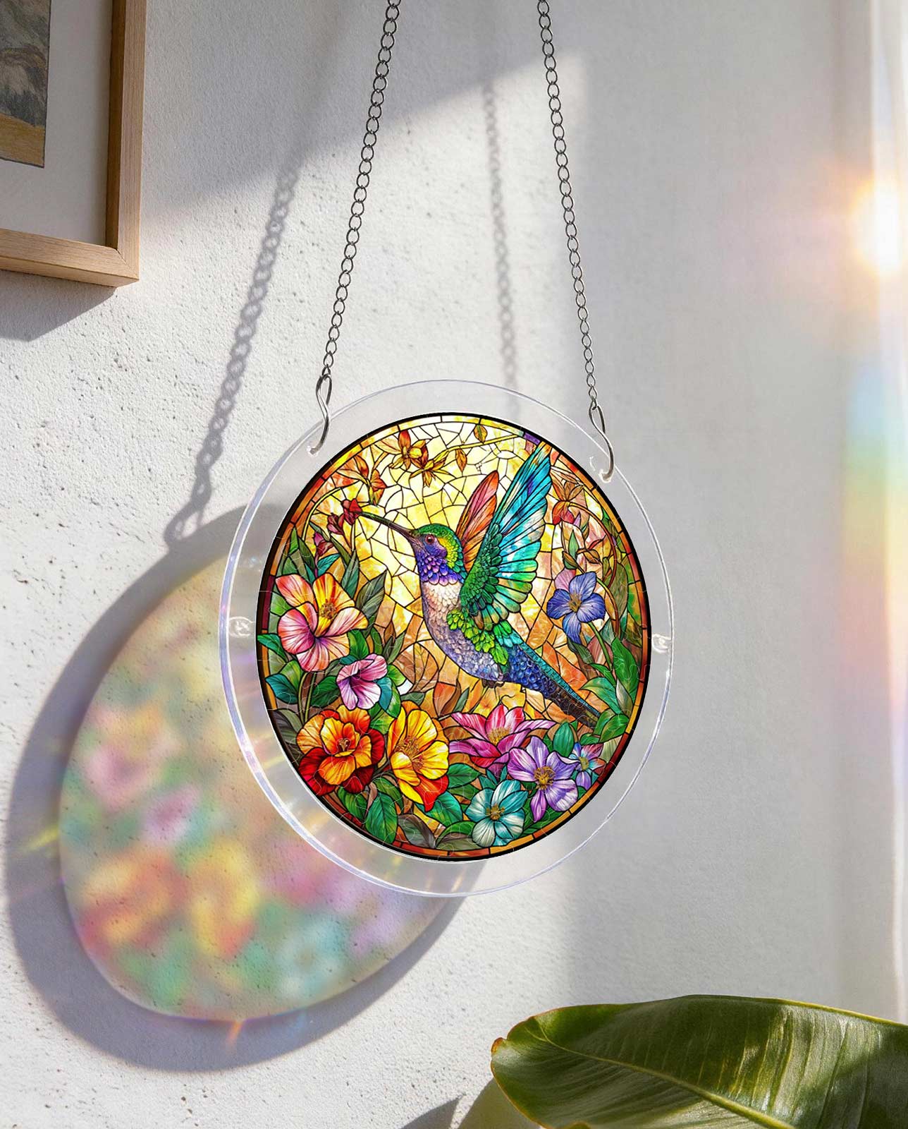 Attrape-soleil puzzle en acrylique - Oasis de nectar botanique