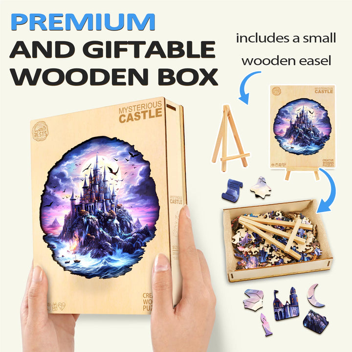 Mysterious Castle Wooden Jigsaw Puzzle