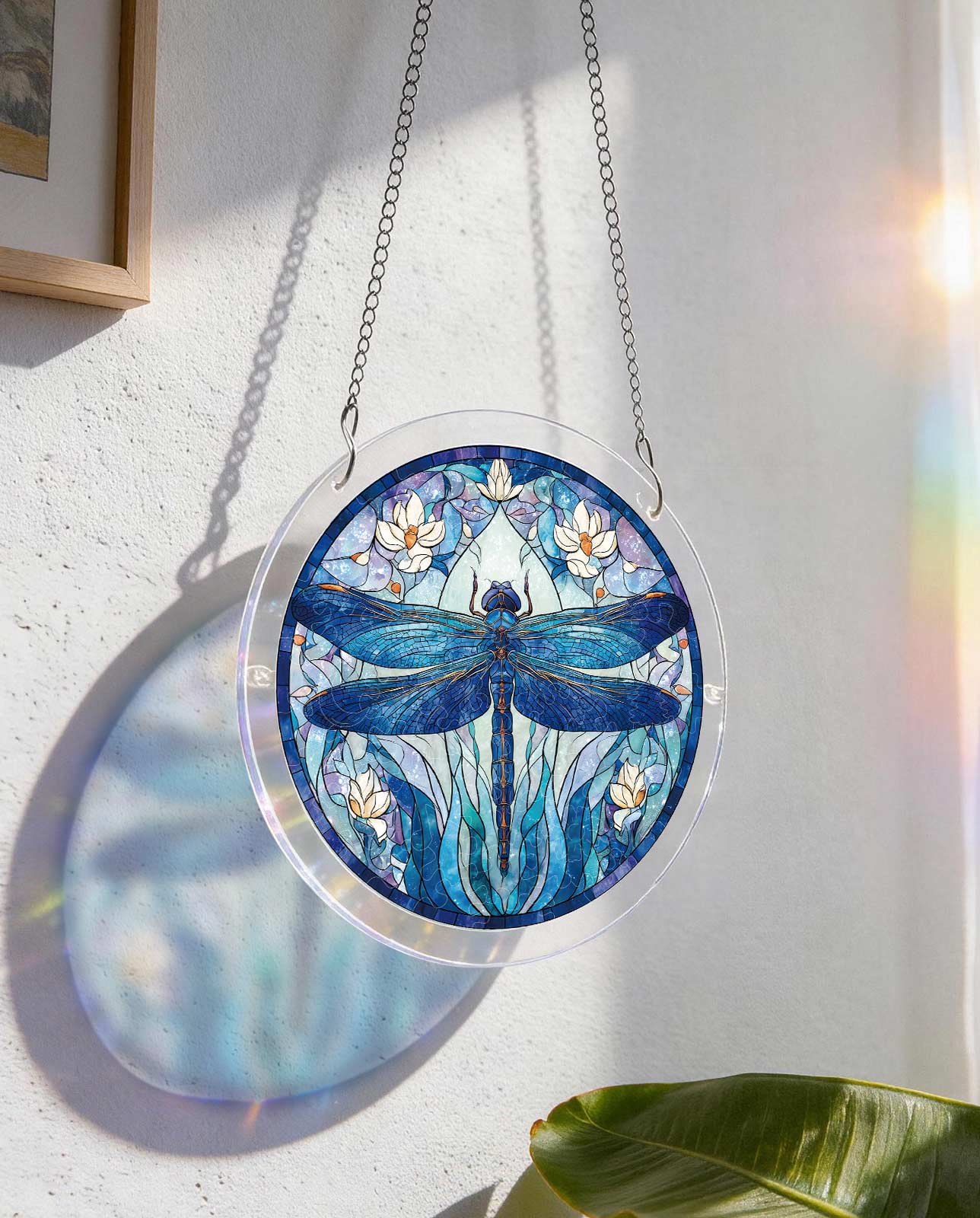 Acrylpuzzle-Sonnenfänger - Mondscheinlibelle