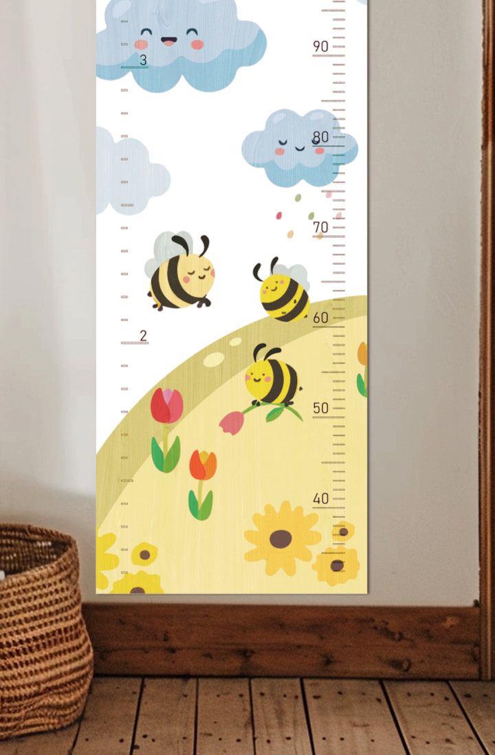 Personalized Wooden Rainbow Growth Chart Height Ruler Clearance Sale