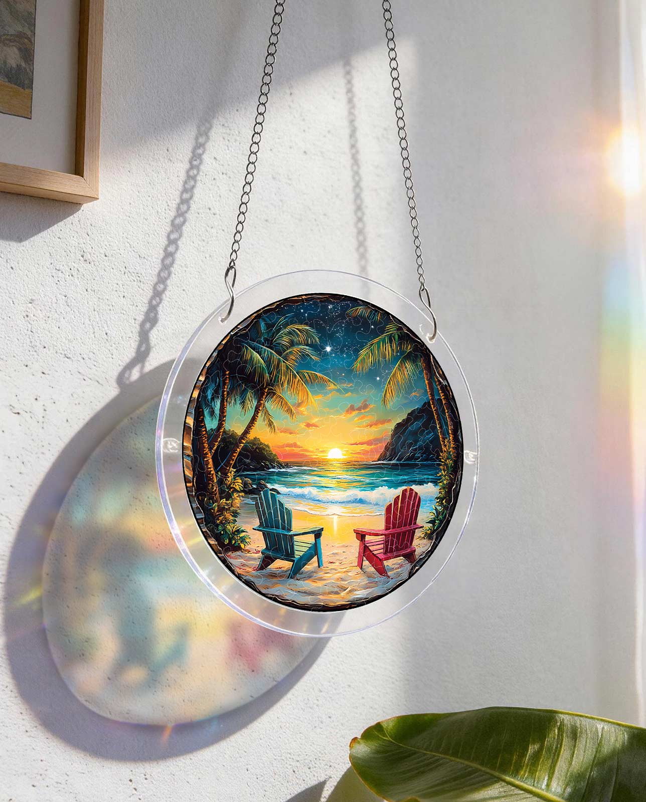 Attrape-soleil puzzle en acrylique - Rives enchantées