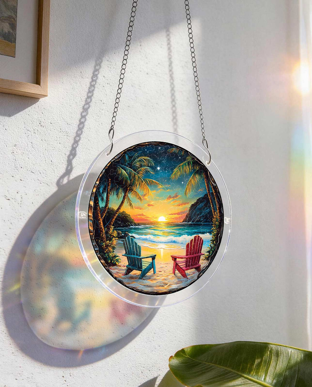 Acrylic Jigsaw Puzzle Suncatcher - Enchanted Shores