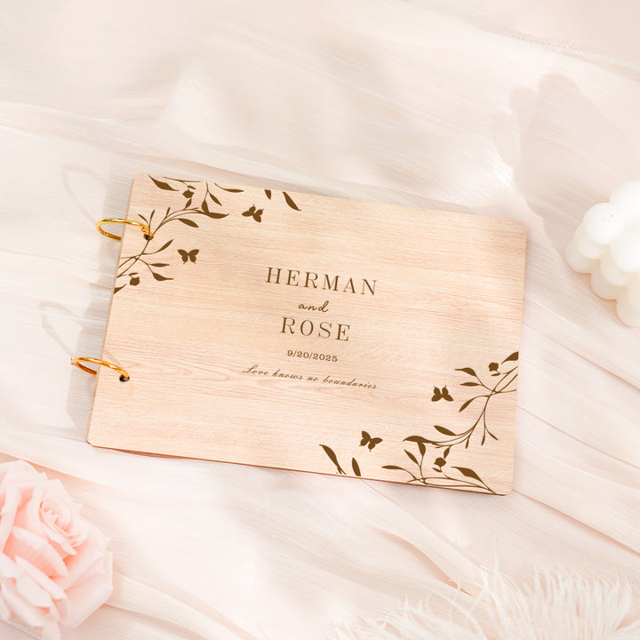 Wooden Wedding Guest Book - Photo Album - Wedding Decor