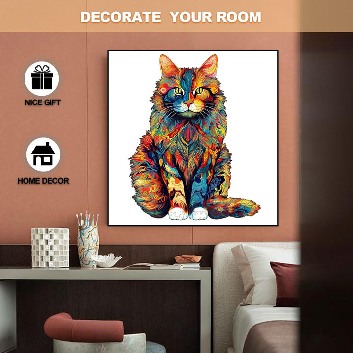 Maine Coon Wooden Jigsaw Puzzle