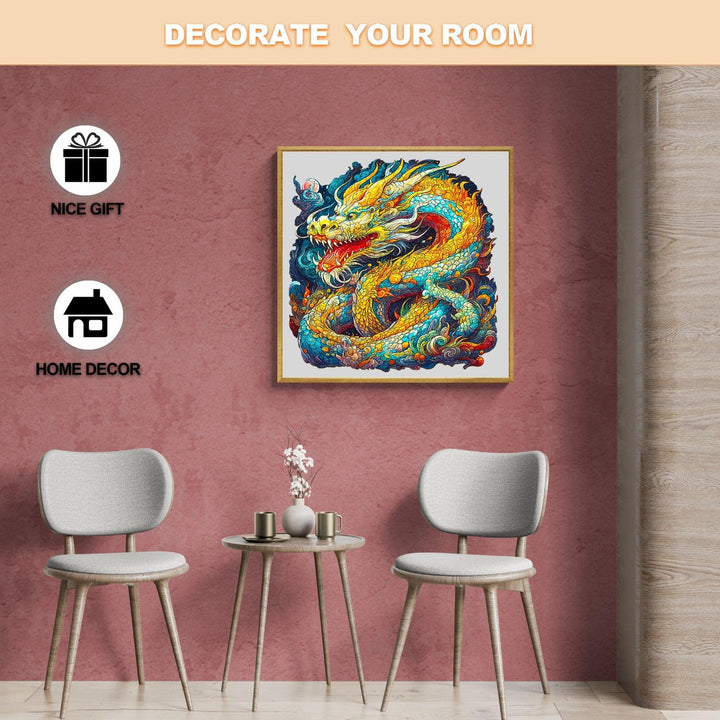 Chinese Dragon Wooden Jigsaw Puzzle