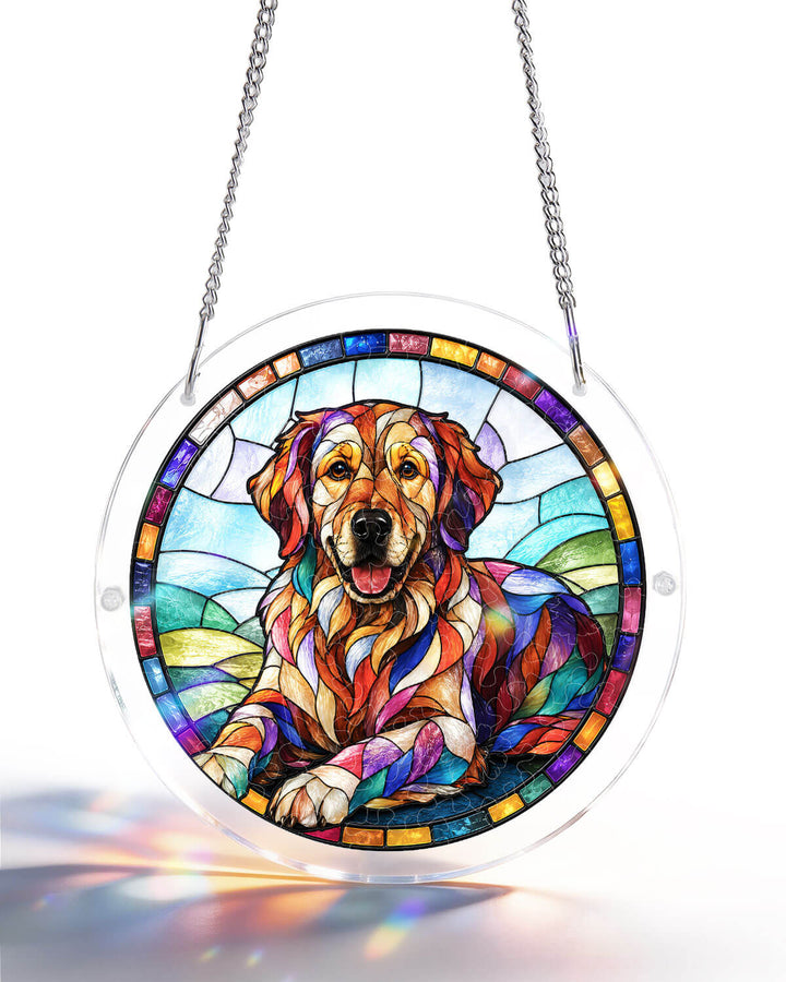 Acrylic Jigsaw Puzzle Suncatcher - Golden Retriever