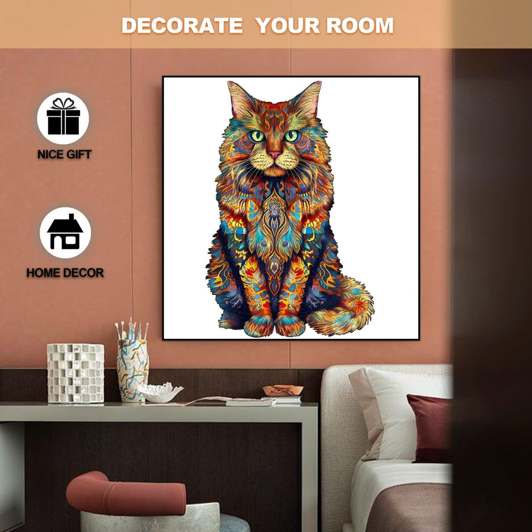 Maine Coon 2 Wooden Jigsaw Puzzle