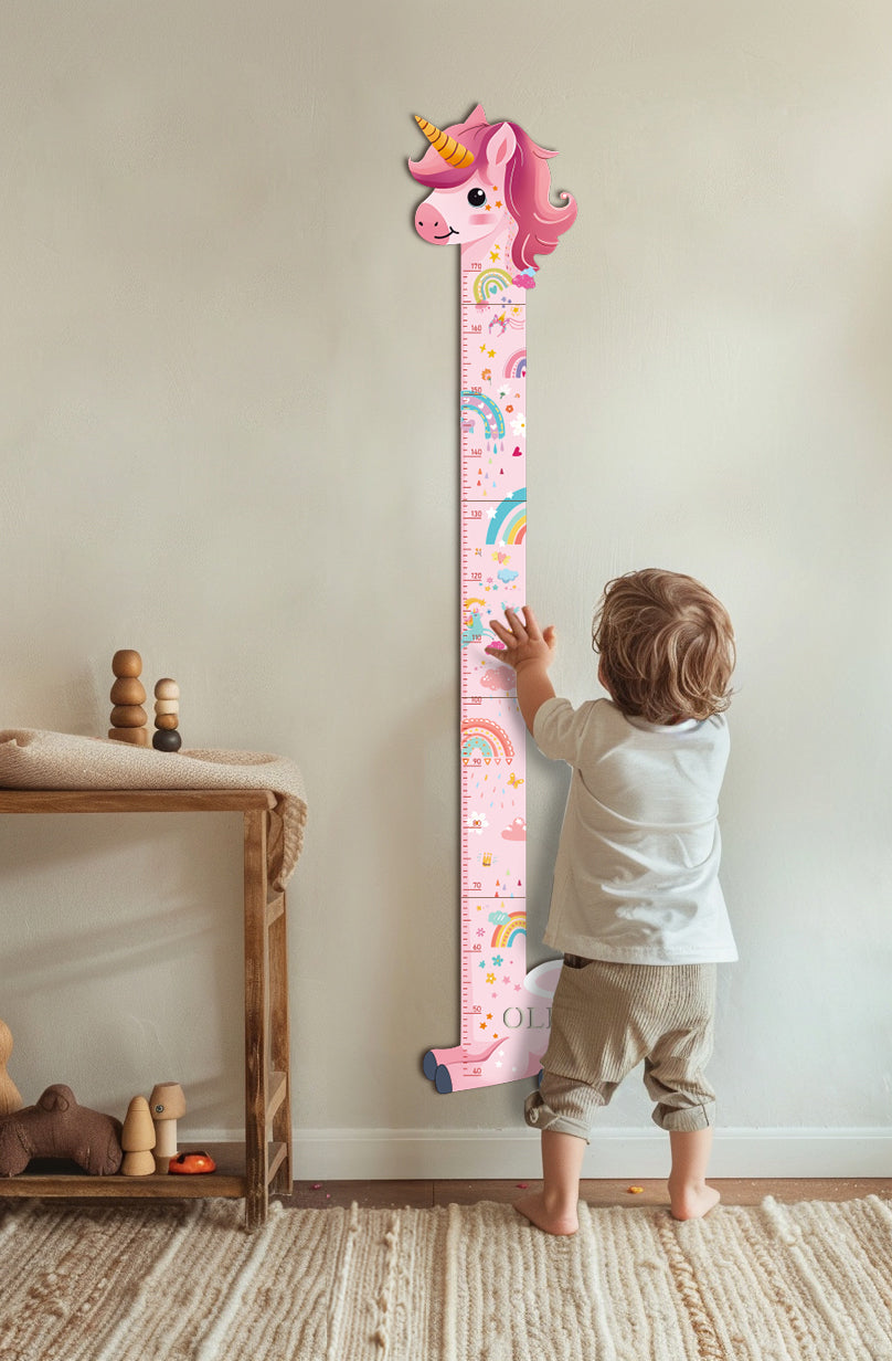 Personalized Wooden Unicorn Growth Chart Ruler