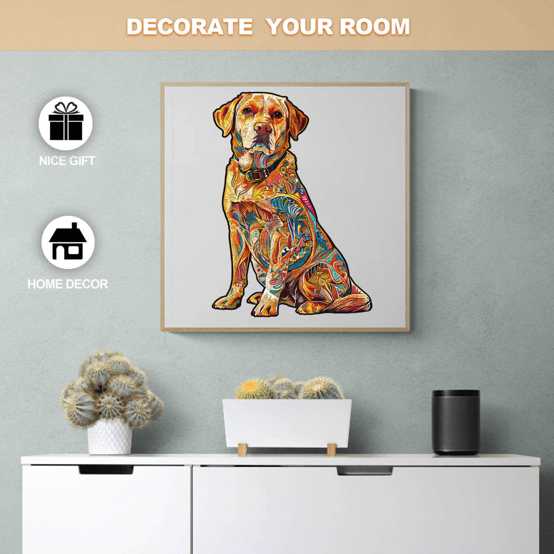 Handsome Labrador Wooden Jigsaw Puzzle - Woodbests