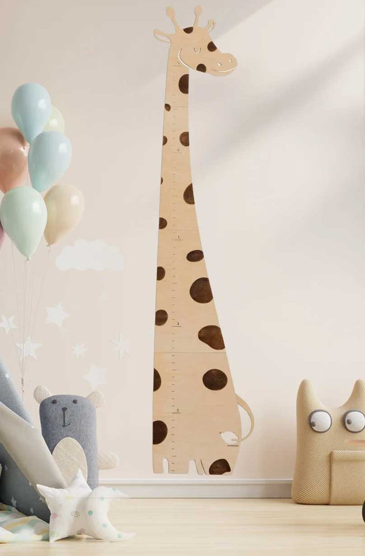 Personalized Wooden Giraffe Growth Chart Nursery Decor Clearance Sale