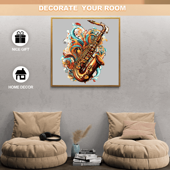 The Melodious Saxophone Wooden Jigsaw Puzzle