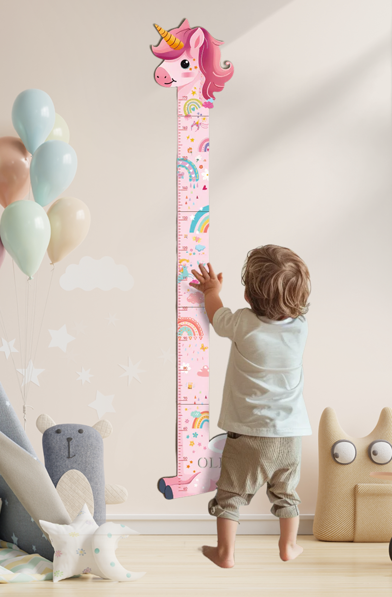 Personalized Wooden Unicorn Growth Chart Ruler
