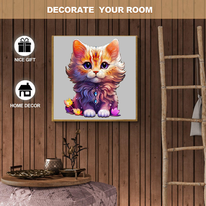 Cute Cat Wooden Jigsaw Puzzle