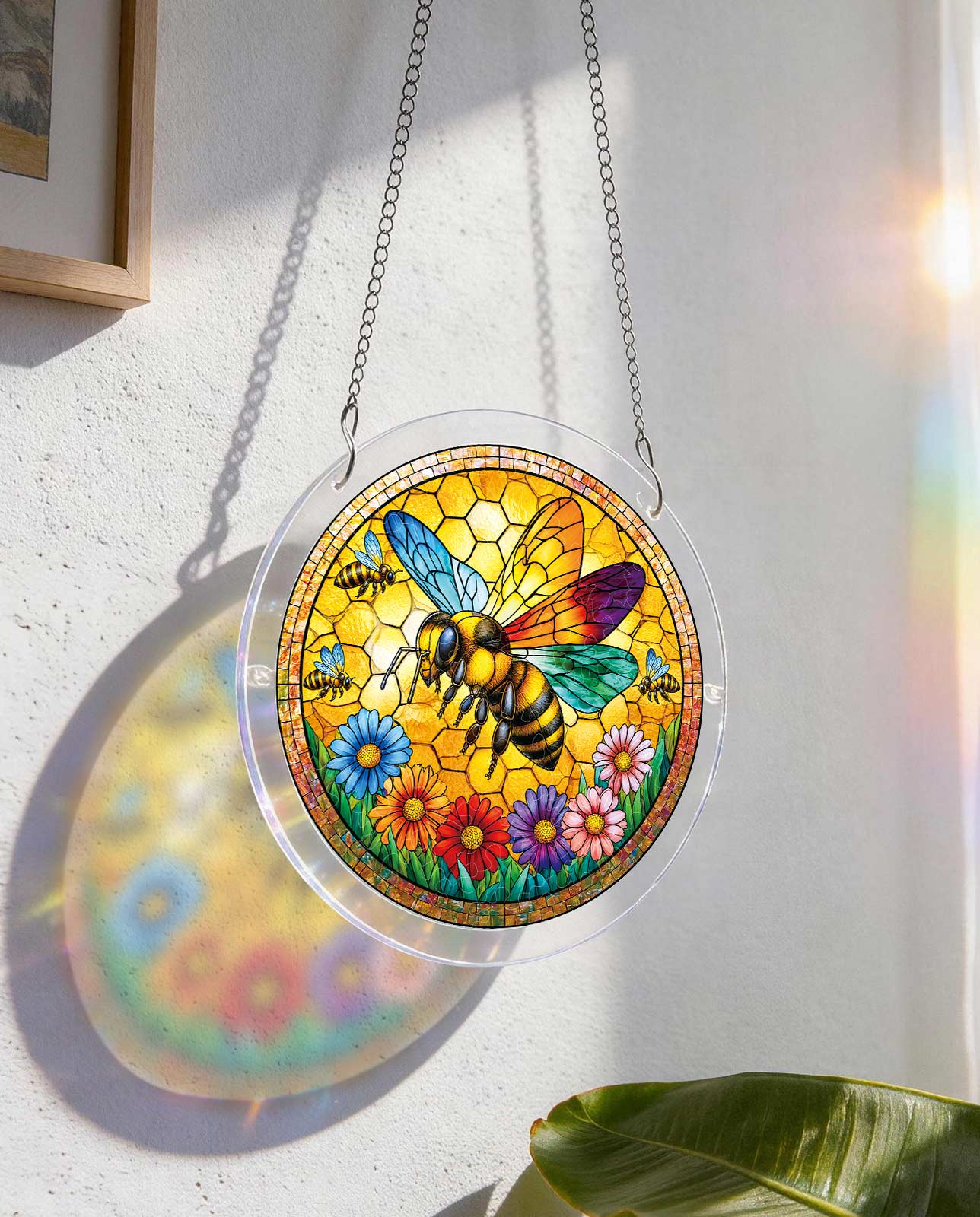 Acrylpuzzle-Sonnenfänger - Sonnenschein-Biene