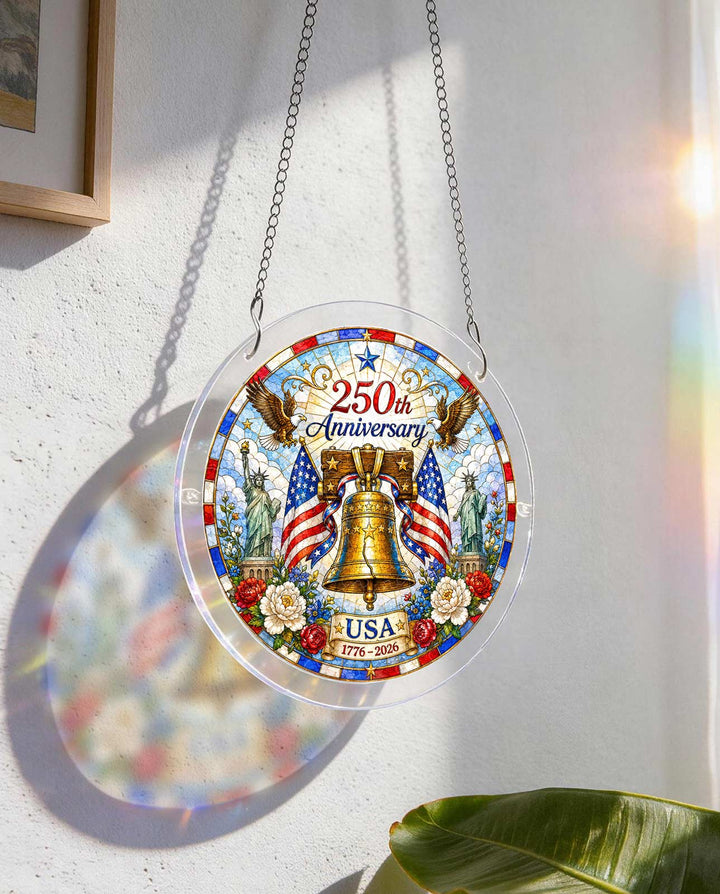 Acryl-Puzzle-Sonnenfänger – Freiheitsglocke
