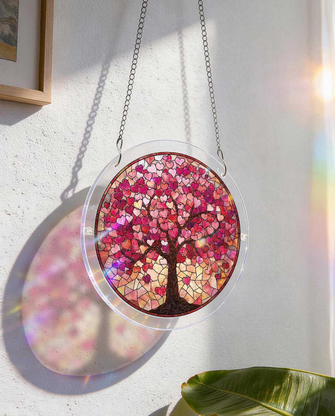 Attrape-soleil puzzle en acrylique - Branches d’amour