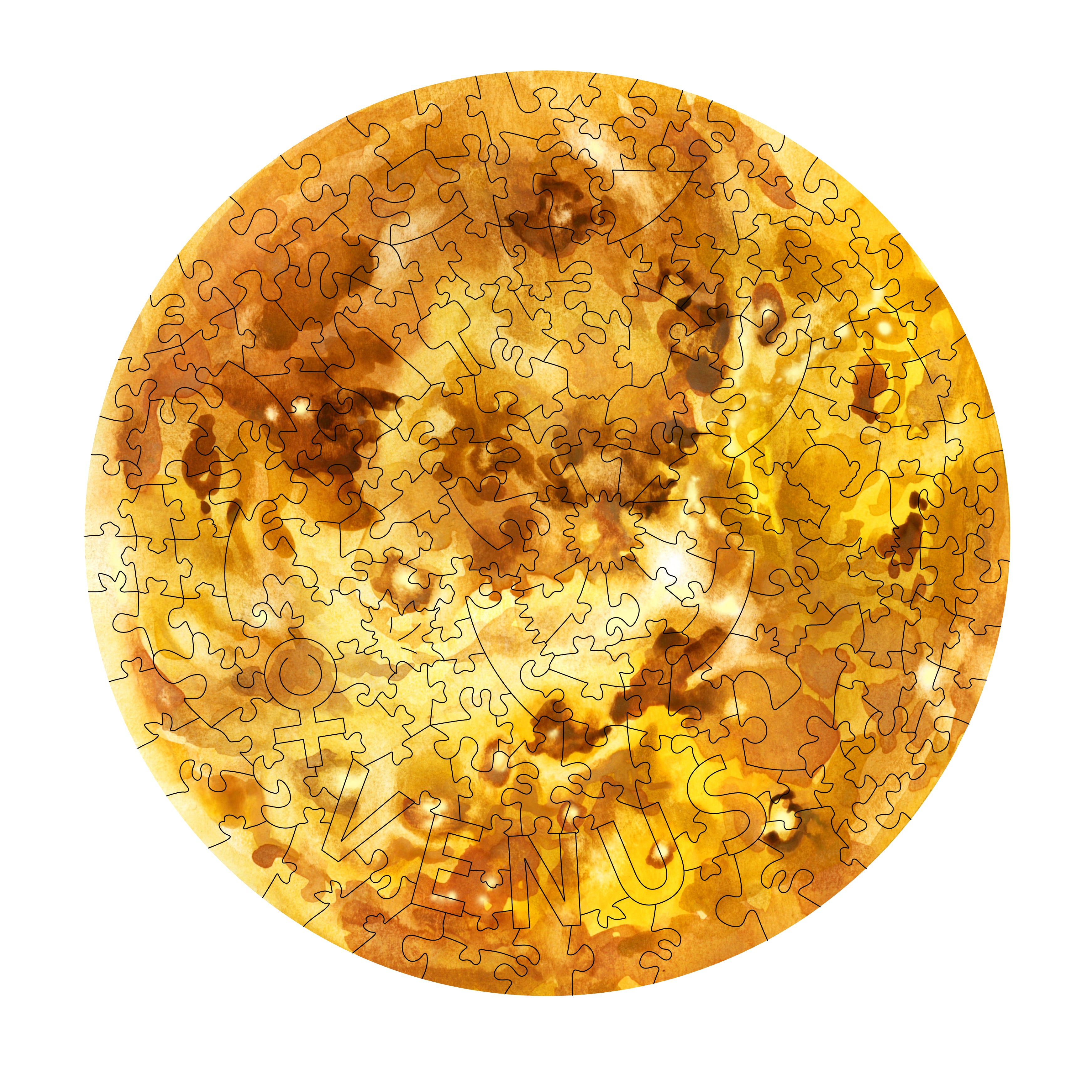 Space Planet Wooden Jigsaw Puzzle