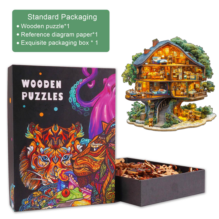 Bear House Holz-Puzzle
