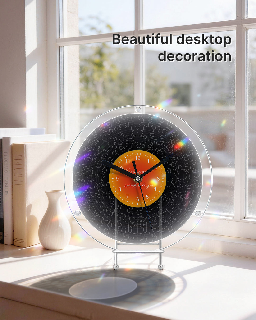 DIY Acrylic Puzzle Clock Kit - Classic Black