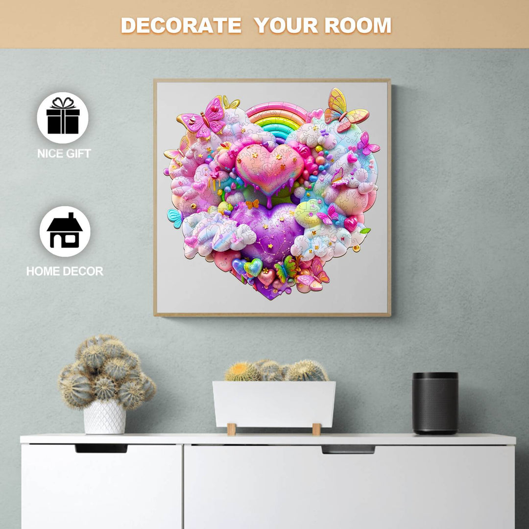 Rainbow Cloud Wooden Jigsaw Puzzle