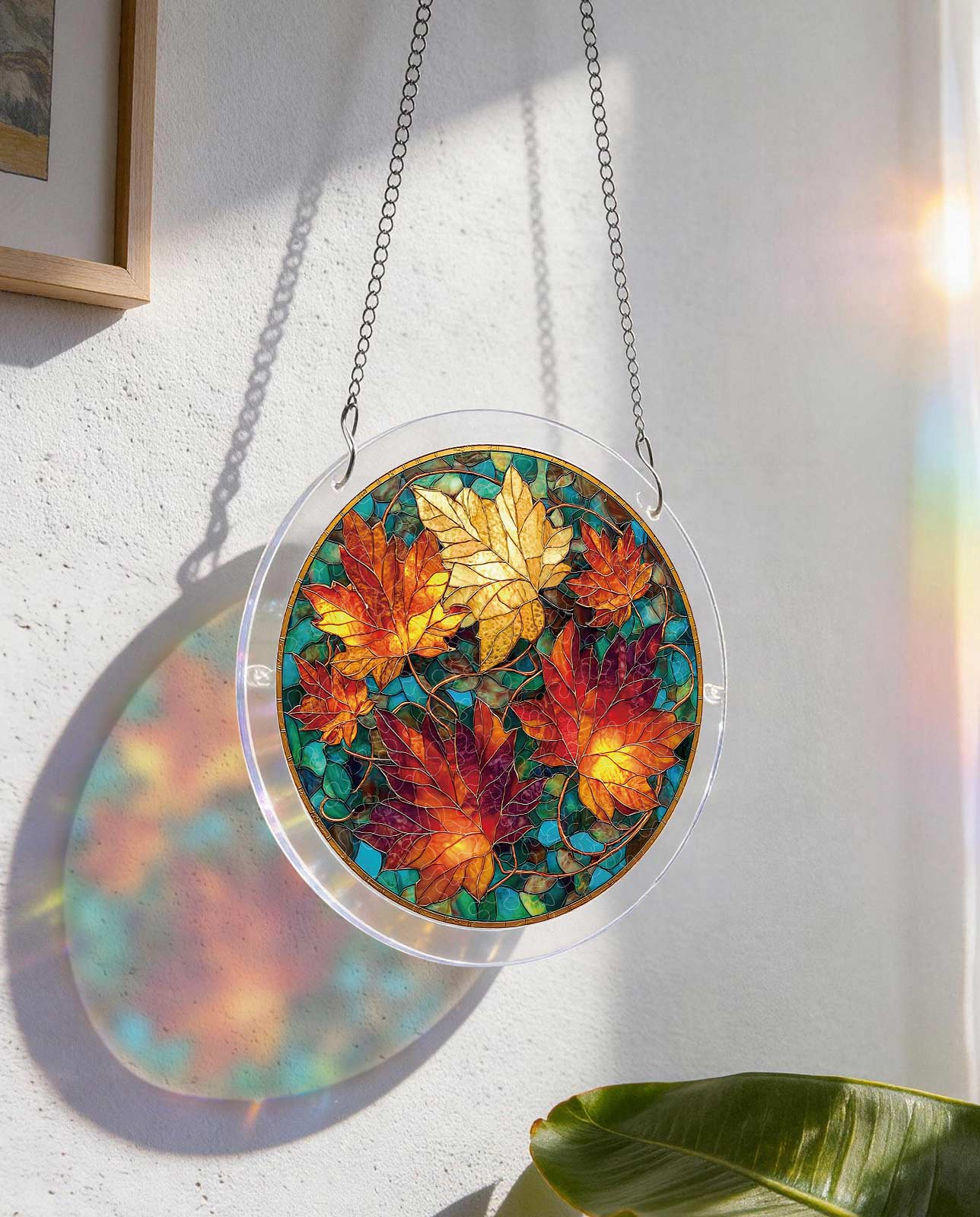 Acrylpuzzle-Sonnenfänger - Goldener Ahorn