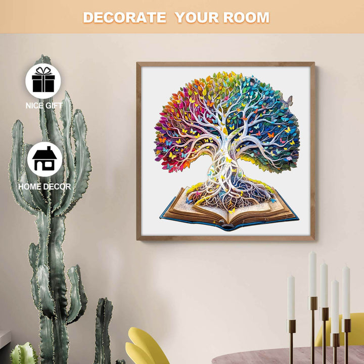 Colorful Tree of Life Wooden Jigsaw Puzzle